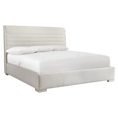 Bernhardt Sereno Upholstered Panel Bed In Lutra,cream