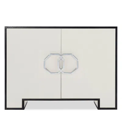 Bernhardt Silhouette Cabinet In Off-white