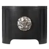 Bernhardt Silhouette Oval 2-drawer Nightstand In Figured Onyx
