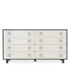 Bernhardt Interiors Silhouette Dresser In Eggshell/onyx