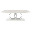 Bernhardt Silhouette  Dining Table In Eggshell