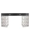 Bernhardt Silhouette Desk In Figured Onyx