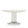 Bernhardt Silhouette Round Dining Table In Eggshell