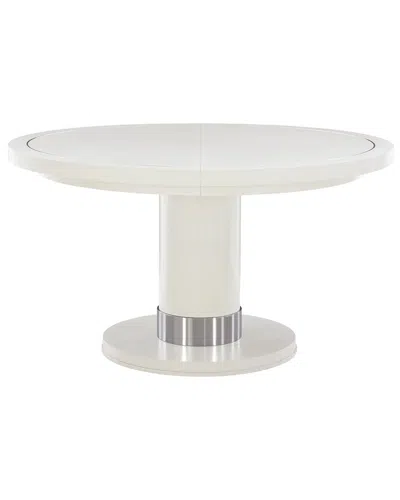 Bernhardt Silhouette Round Dining Table In White