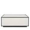 Bernhardt Silhouette Square Cocktail Table In Eggshell/onyx
