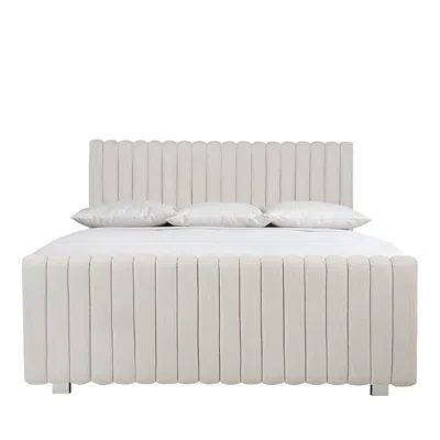 Bernhardt Silhouette Upholstered Queen Bed In Cream