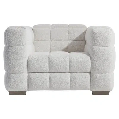 Bernhardt Solari Fabric Power Motion Chair In White,cream