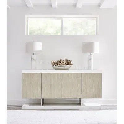 Bernhardt Solaria 72" Wide 2 Drawer Sideboard In Dune
