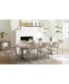Bernhardt Solaria 7pc Dining Set (rectangular Table, 4 Side Chairs, & 2 Arm Chairs)