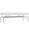 Bernhardt Solaria Bench In Silver