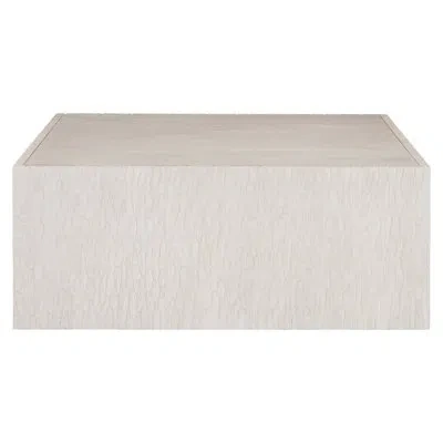 Bernhardt Solaria Block Coffee Table In Weathered Bone