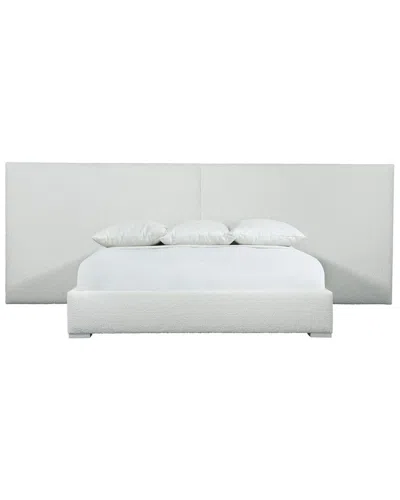 Bernhardt Solaria Extended Panel Upholstered King Bed In White