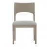 Bernhardt Solaria Side Chair In Light Wood/white