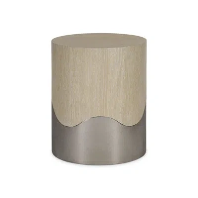 Bernhardt Solaria Solid Wood Block End Table In Dune