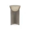 Bernhardt Solaria Solid Wood Pedestal End Table In Dune
