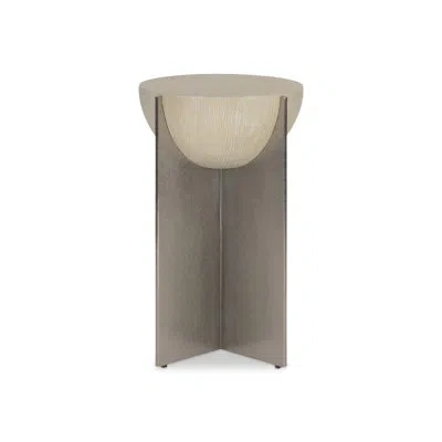 Bernhardt Solaria Solid Wood Pedestal End Table In Dune