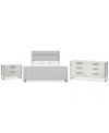 Bernhardt Stratum 3pc Bedroom Set (california King Bed + Dresser + Nightstand) In No Color