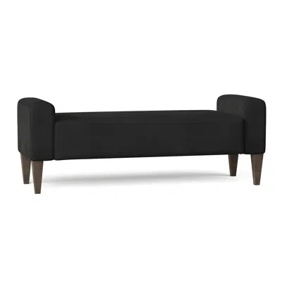 Bernhardt Sudbury Upholstered Bench In Akiko Graphite Performance 5534-011,aged Gray