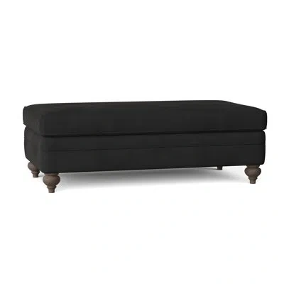 Bernhardt Tarleton 52" Rectangle Standard Ottoman In Akiko Graphite Performance 5534-011,aged Gray