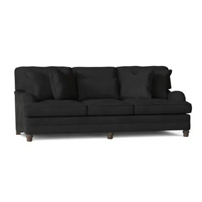 Bernhardt Tarleton 96.5" Recessed Arm Sofa With Reversible Cushions In Akiko Graphite Performance 5534-011,aged Gray