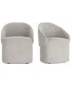 Bernhardt Tempo 2-pc. Caster Chair Set In Gray