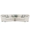 Bernhardt Tempo 3-pc. Sectional In Neutral