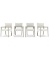 Bernhardt Tempo 4-pc. Arm Chair Set In White