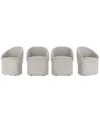 Bernhardt Tempo 4-pc. Caster Chair Set In Gray