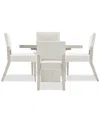Bernhardt Tempo 5-pc. Set (round Table & 4 Side Chairs) In White
