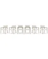 Bernhardt Tempo 6-pc. Arm Chair Set In White