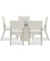 Bernhardt Tempo 6-pc. Set (round Table & 5 Side Chairs) In Neutral