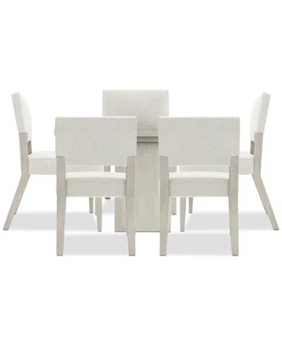 Bernhardt Tempo 6-pc. Set (round Table & 5 Side Chairs) In Neutral
