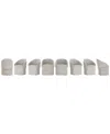 Bernhardt Tempo 8-pc. Caster Chair Set In Neutral