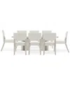Bernhardt Tempo 9-pc. Set (rectangular Table & 8 Side Chairs) In Gray
