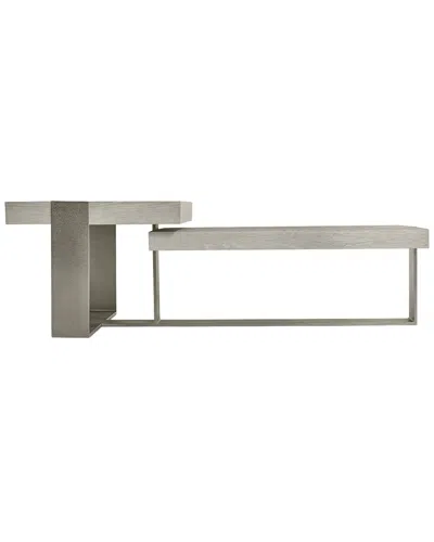 Bernhardt Tempo Metal Base Cocktail Table In Brown