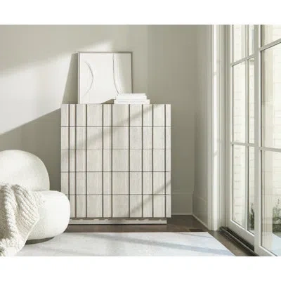 Bernhardt Tempo Solid Wood 44'' W 5 - Drawer Dresser In Beige