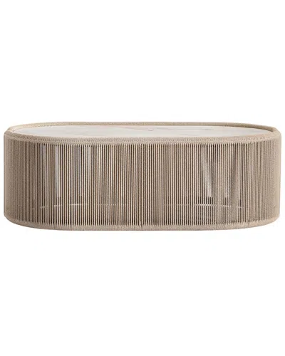 Bernhardt Trellis Outdoor Cocktail Table In Neutral