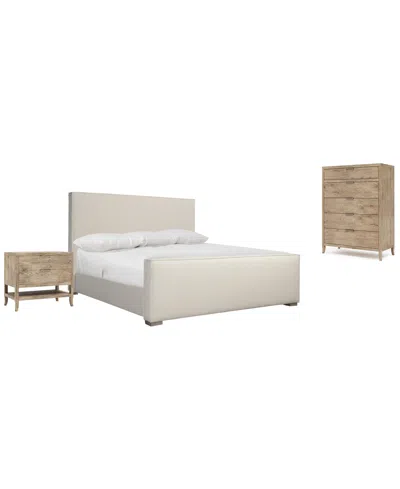 Bernhardt Tribeca 3-piece California King Bedroom Set (bed, Chest & Nightstand) In Brown