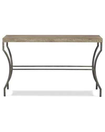Bernhardt Tribeca Console Table With Steel Legs In Brown