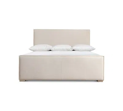 Bernhardt Tribeca King Upholstered Panel Bed In Brown