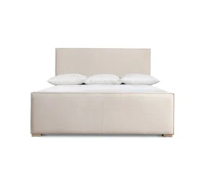Bernhardt Tribeca Queen Upholstered Panel Bed In Brown