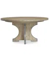 Bernhardt Tribeca Round Dining Table In Gray