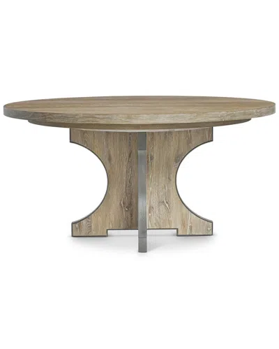 Bernhardt Tribeca Round Dining Table In Brown