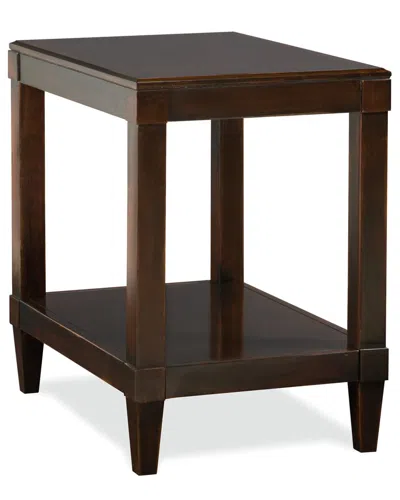 Bernhardt Tribeca Round Side Table In Brown