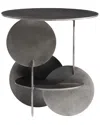 Bernhardt Tribus Side Table In Gray