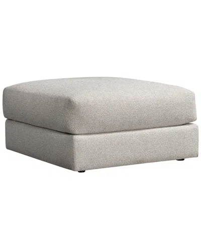 Bernhardt Vista Fabric Ottoman In Gray