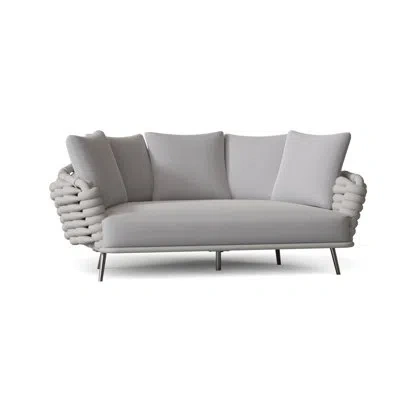 Bernhardt Wailea 70.5" Wide Outdoor Patio Daybed With Cushions In Canvas Granite Sunbrella® Canvas