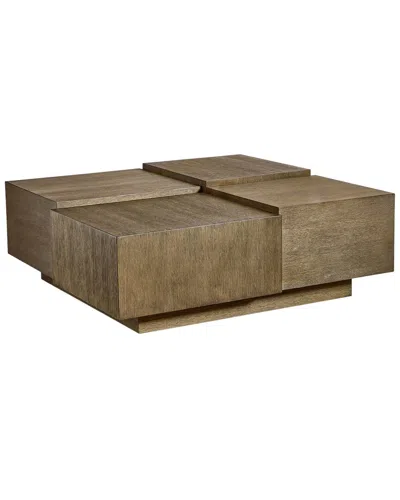 Bernhardt Weiss Cocktail Table In Brown
