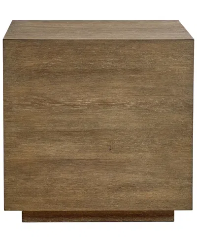 Bernhardt Weiss Side Table In Brown