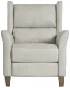 Bernhardt Weller Leather Power Motion Chair In Beige